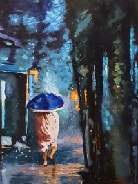 Kamran Ahmed, 23 x 34 Inch, Oil On Canvas, Cityscape Painting, AC-KMA-013